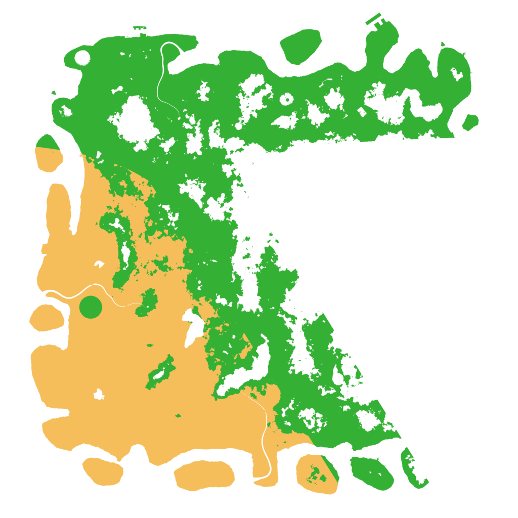 Biome Rust Map: Procedural Map, Size: 6000, Seed: 65589