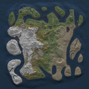 Thumbnail Rust Map: Procedural Map, Size: 4000, Seed: 189864684, 21 Monuments