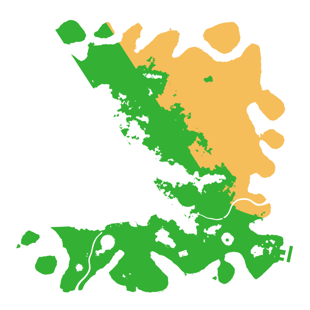 Biome Rust Map: Procedural Map, Size: 3800, Seed: 584305534