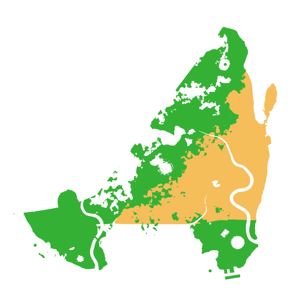 Biome Rust Map: Procedural Map, Size: 4000, Seed: 122538