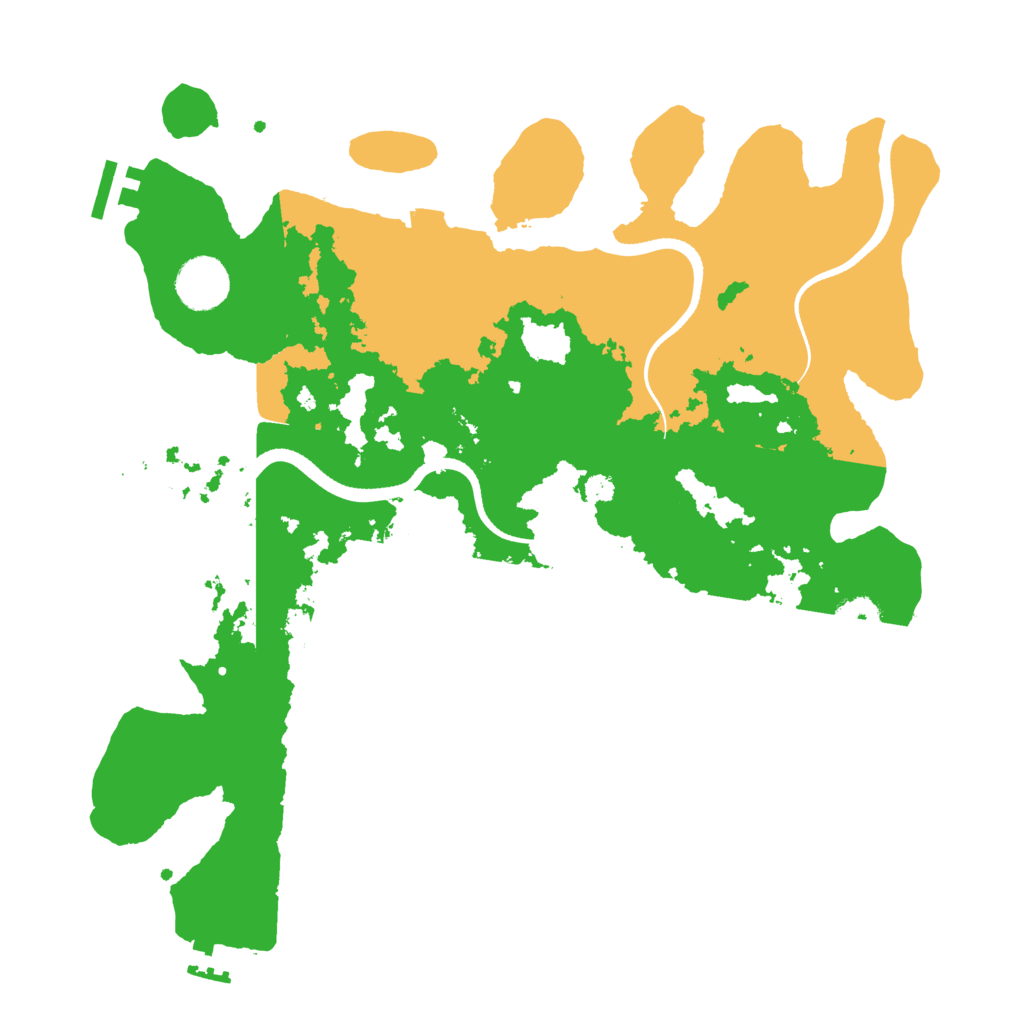 Biome Rust Map: Procedural Map, Size: 3500, Seed: 648976