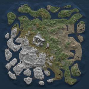 Thumbnail Rust Map: Procedural Map, Size: 5000, Seed: 740, 22 Monuments