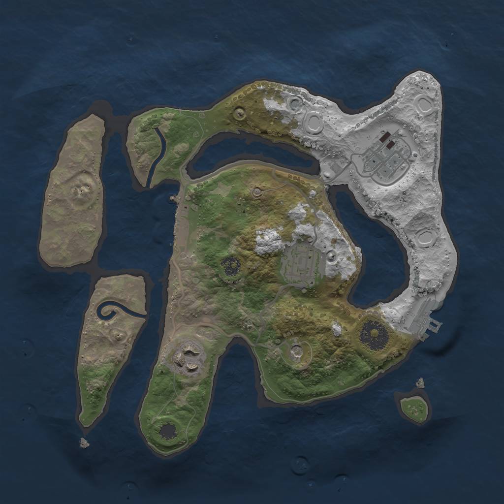 Rust Map: Procedural Map, Size: 2600, Seed: 9694420, 14 Monuments