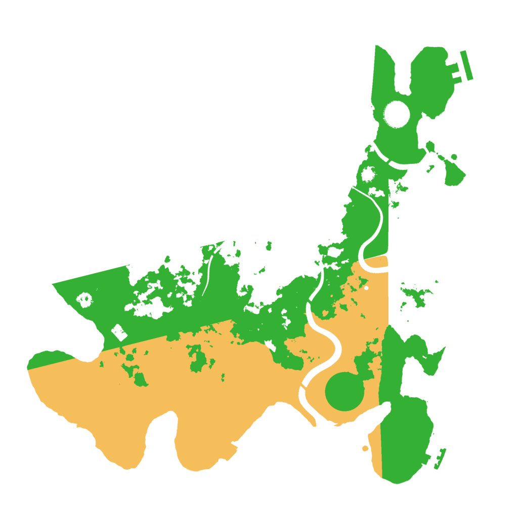 Biome Rust Map: Procedural Map, Size: 3500, Seed: 2010