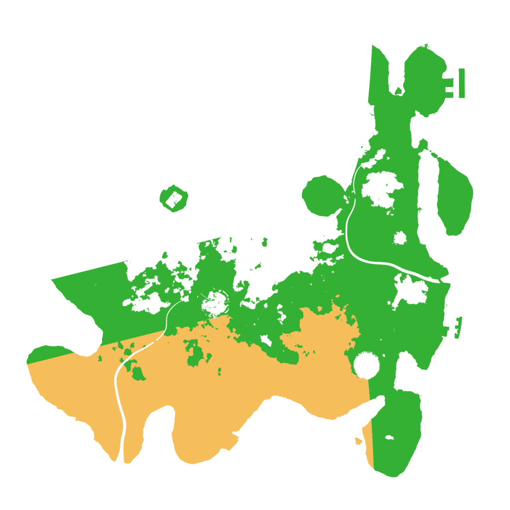 Biome Rust Map: Procedural Map, Size: 3500, Seed: 2010