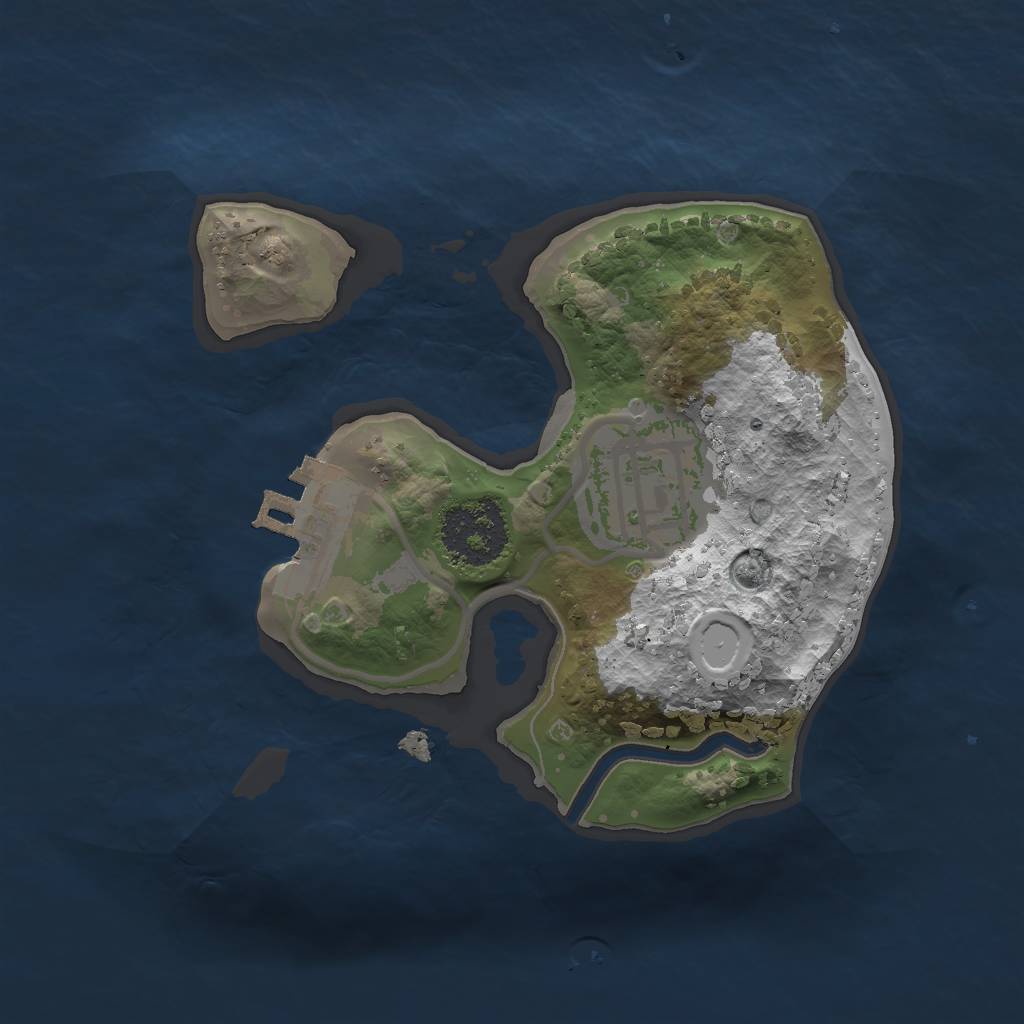 Rust Map: Procedural Map, Size: 1600, Seed: 2582580, 8 Monuments