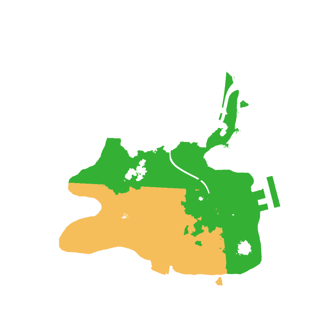 Biome Rust Map: Procedural Map, Size: 2000, Seed: 2074