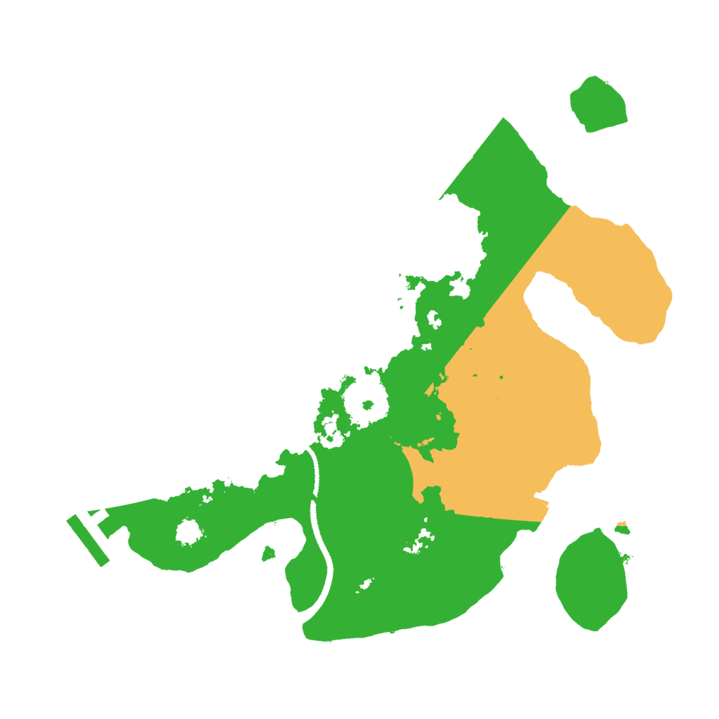 Biome Rust Map: Procedural Map, Size: 2500, Seed: 18613284