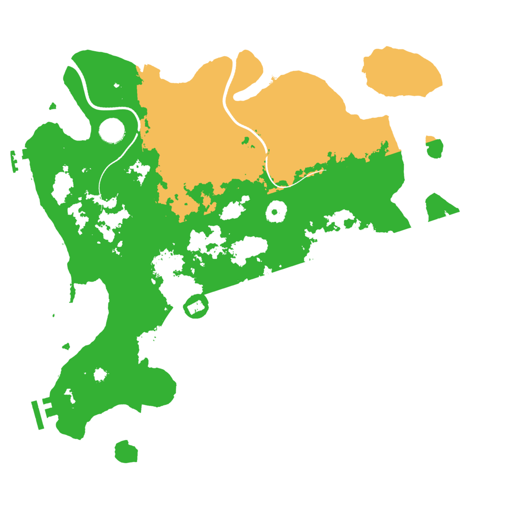 Biome Rust Map: Procedural Map, Size: 3500, Seed: 20200805