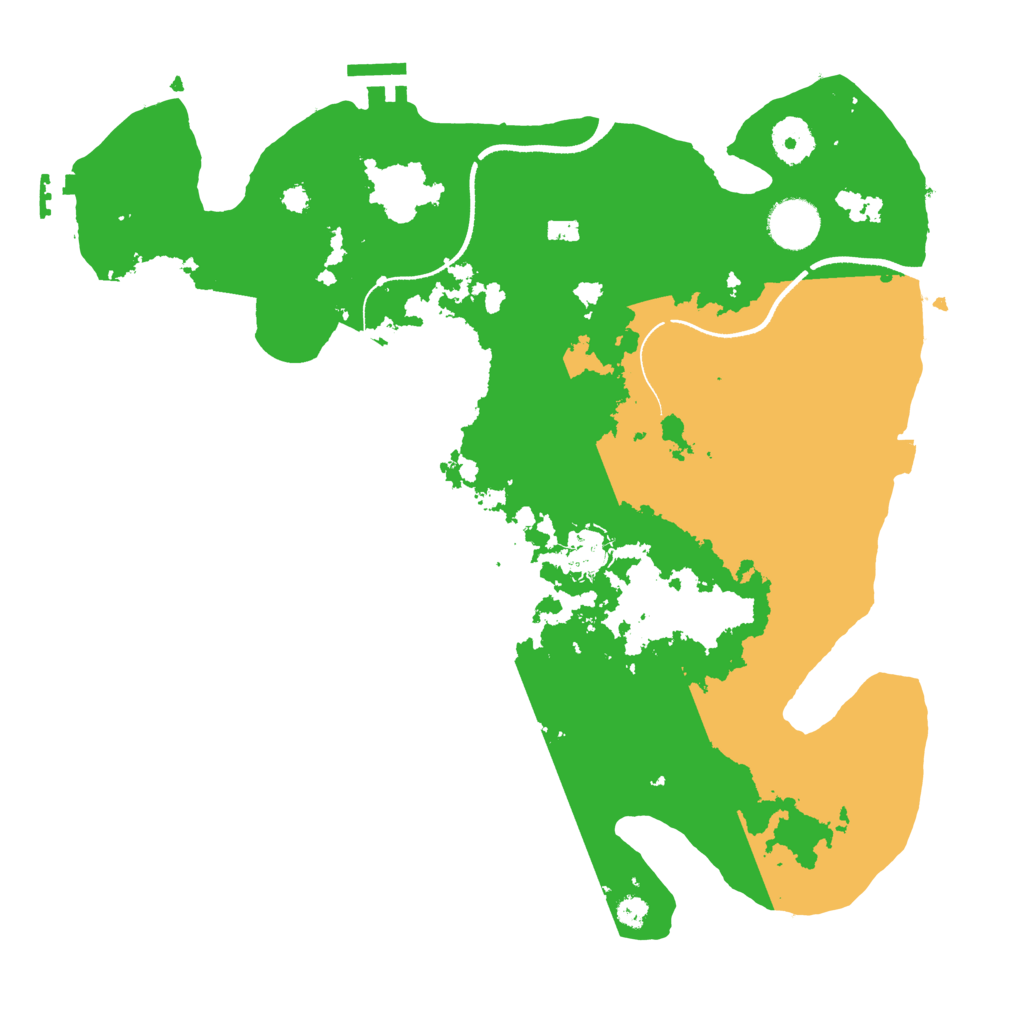 Biome Rust Map: Procedural Map, Size: 3500, Seed: 267895979