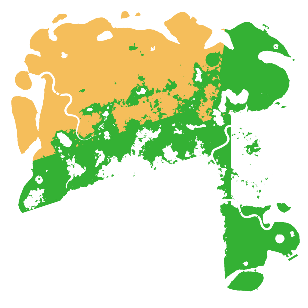 Biome Rust Map: Procedural Map, Size: 6000, Seed: 1238473701