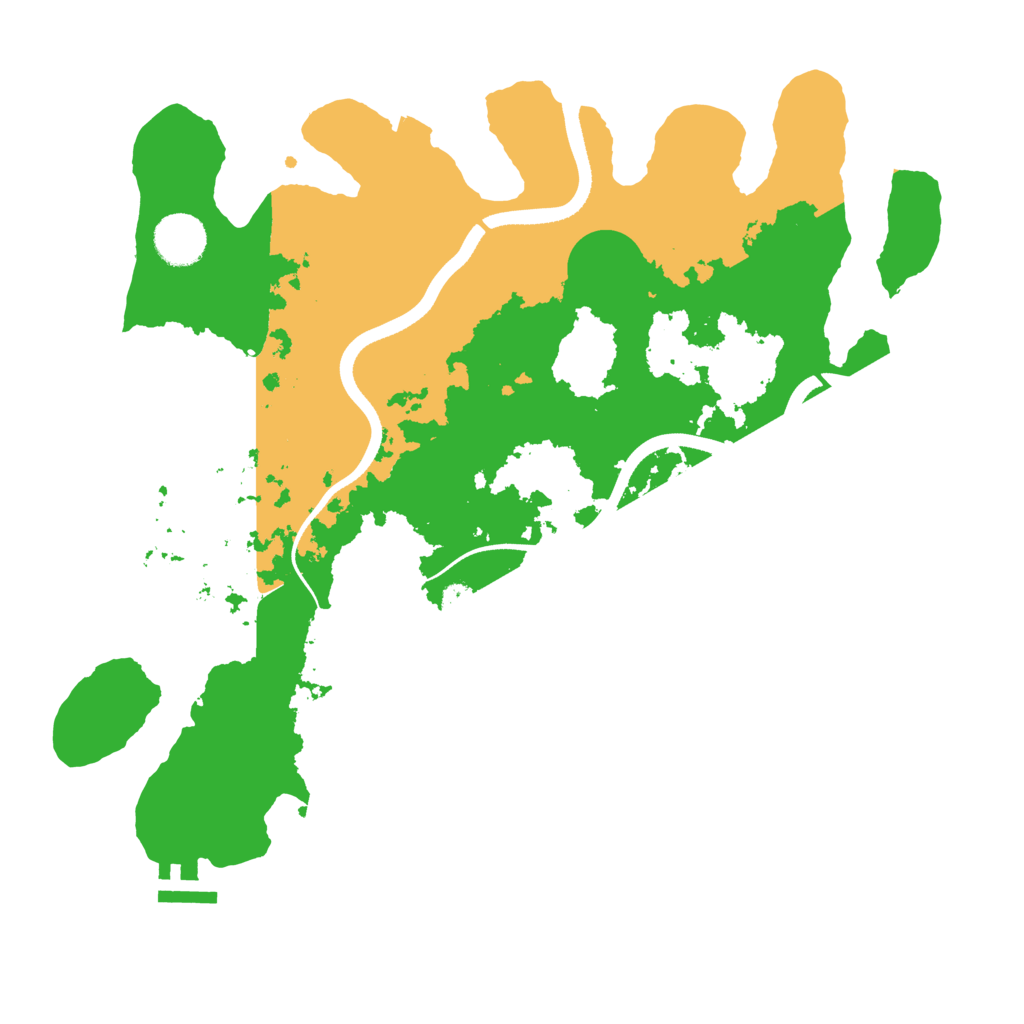 Biome Rust Map: Procedural Map, Size: 3500, Seed: 20210808