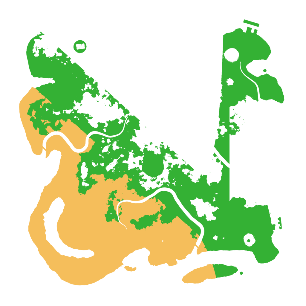 Biome Rust Map: Procedural Map, Size: 3850, Seed: 778289632