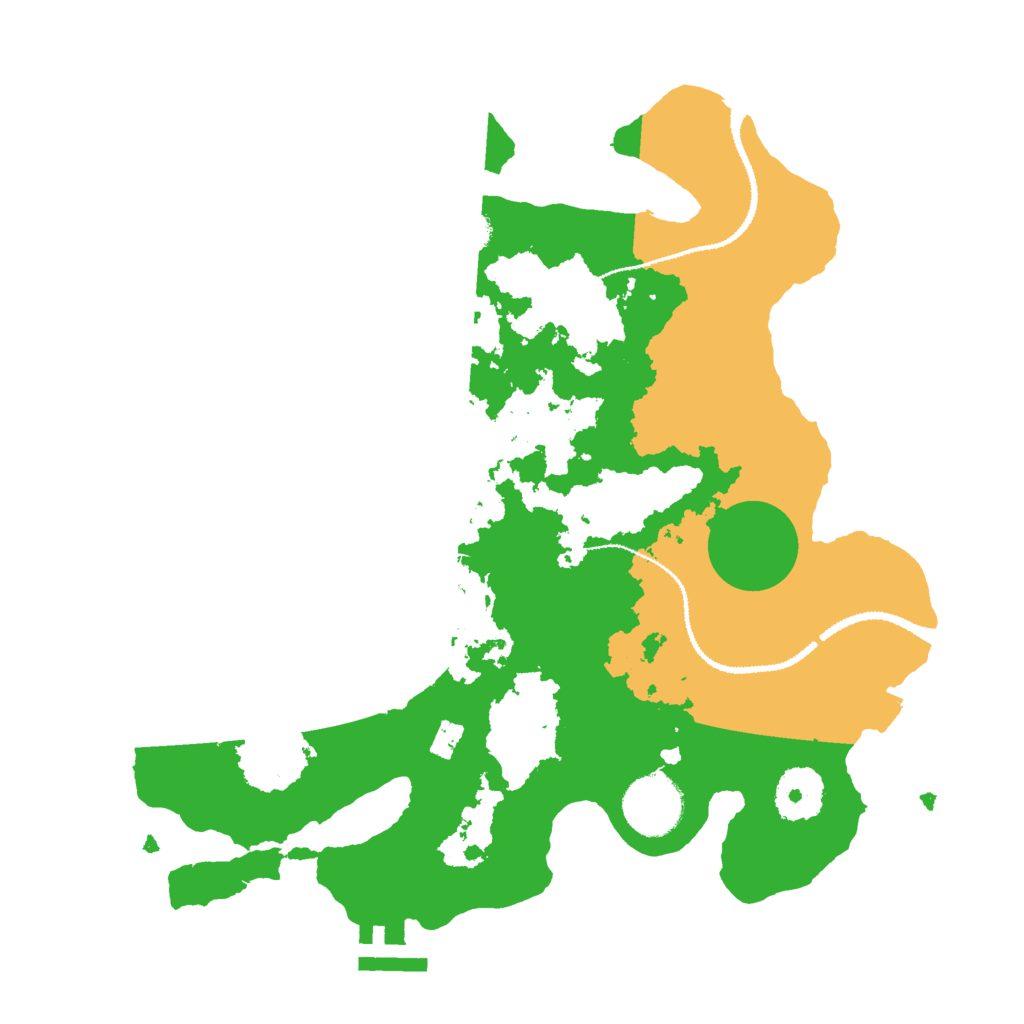 Biome Rust Map: Procedural Map, Size: 3000, Seed: 2067267542