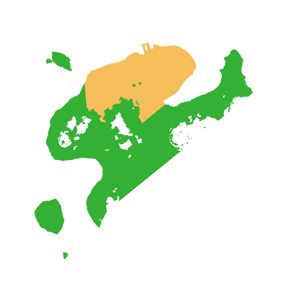 Biome Rust Map: Procedural Map, Size: 2500, Seed: 1801028045