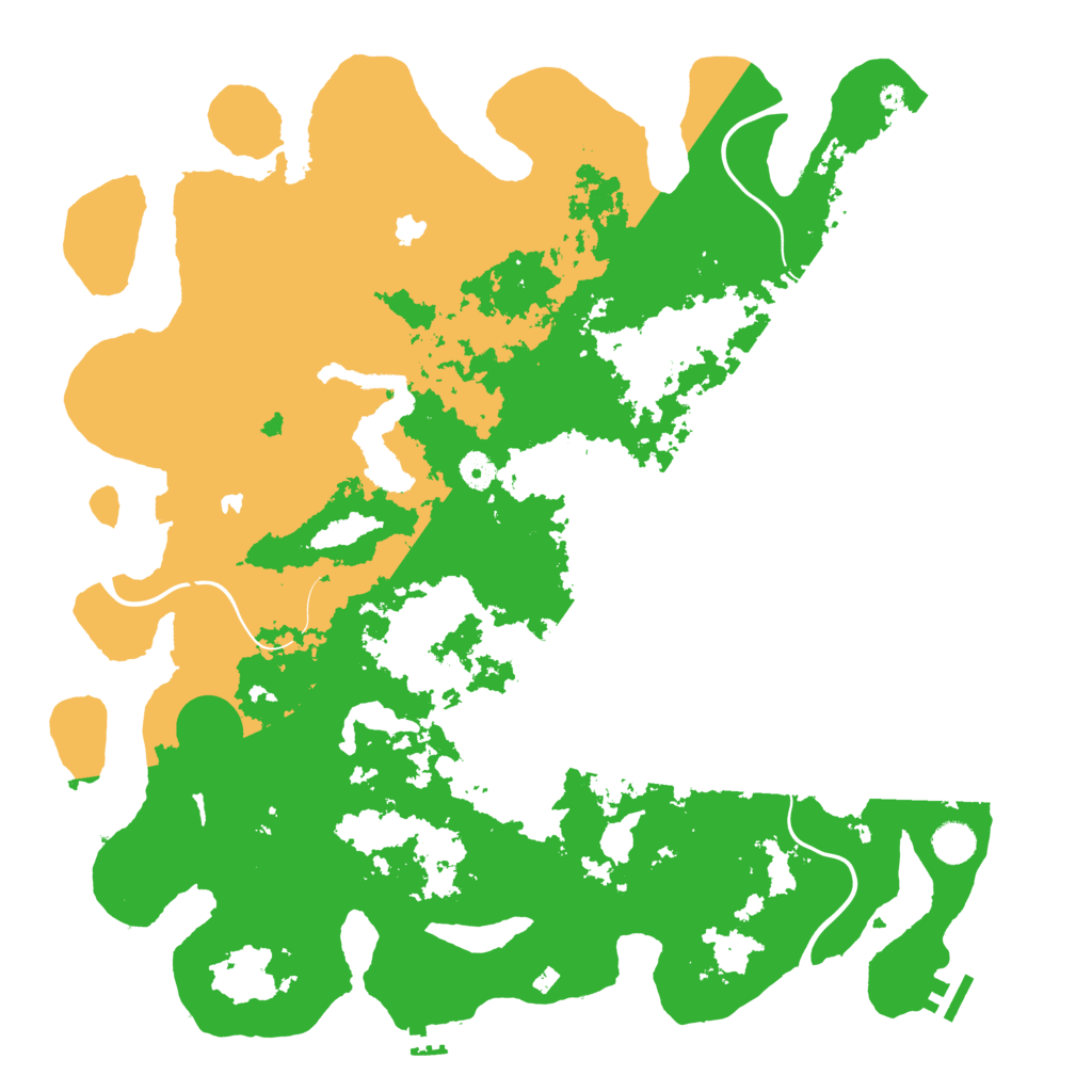 Biome Rust Map: Procedural Map, Size: 4500, Seed: 1052201705