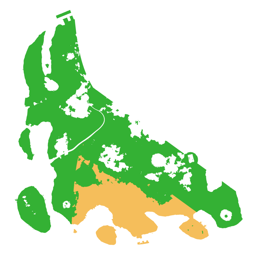 Biome Rust Map: Procedural Map, Size: 3500, Seed: 1321140593