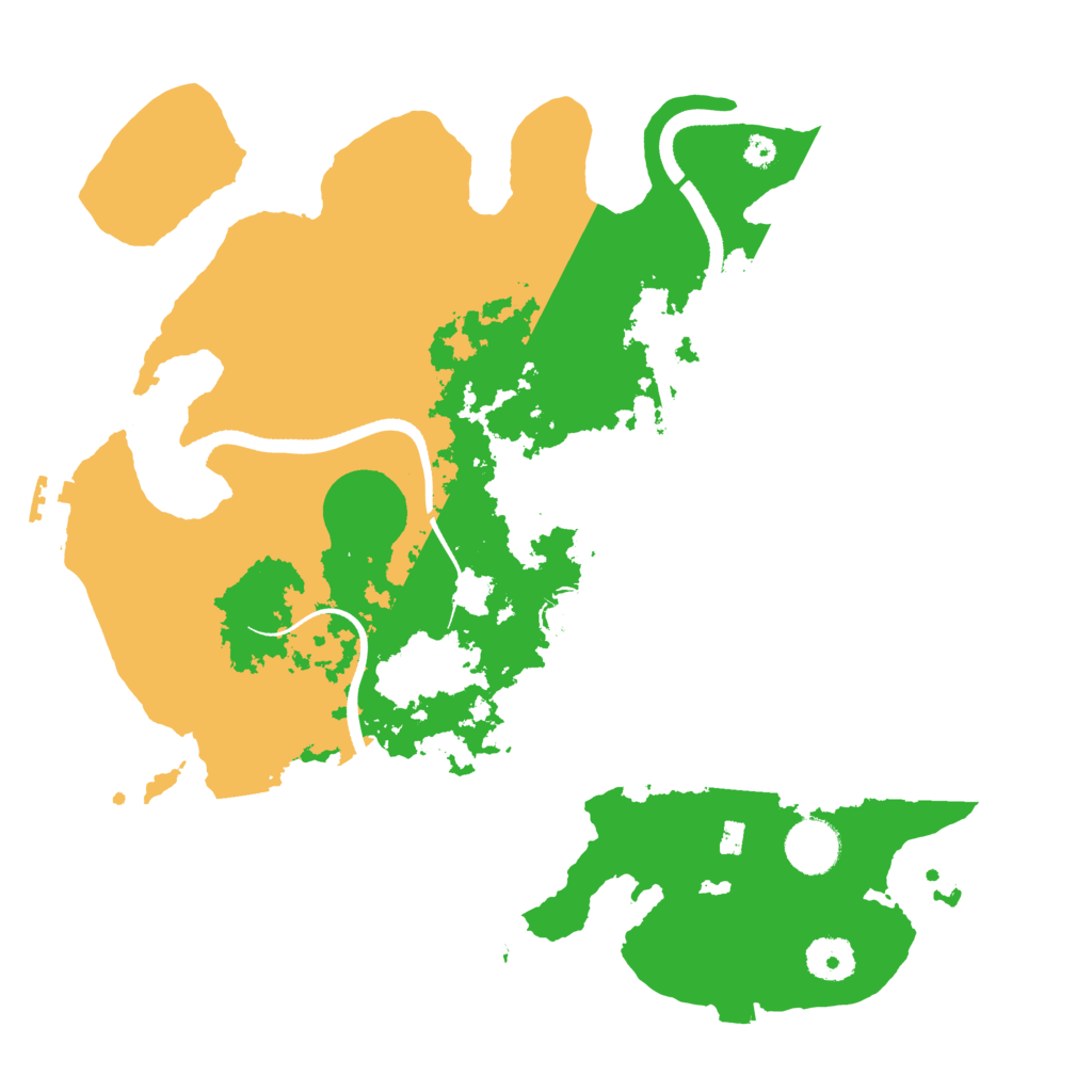 Biome Rust Map: Procedural Map, Size: 3500, Seed: 612576498