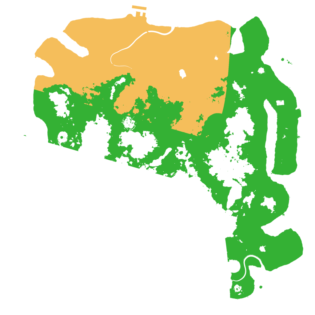 Biome Rust Map: Procedural Map, Size: 4400, Seed: 2147483647