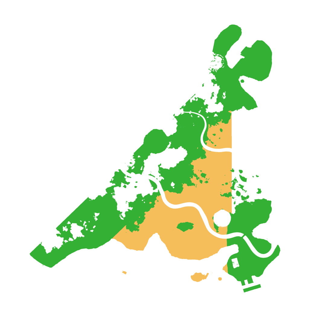Biome Rust Map: Procedural Map, Size: 3500, Seed: 863194566