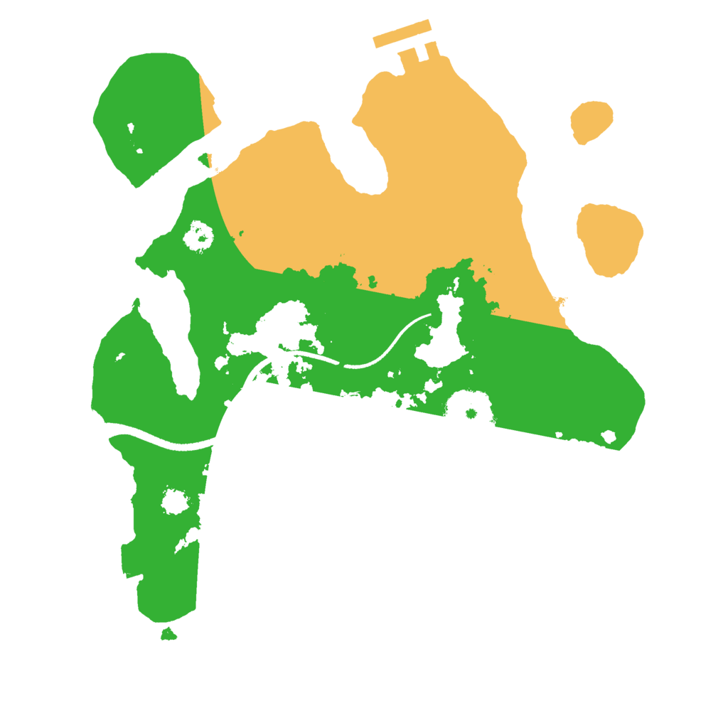 Biome Rust Map: Procedural Map, Size: 2500, Seed: 6544