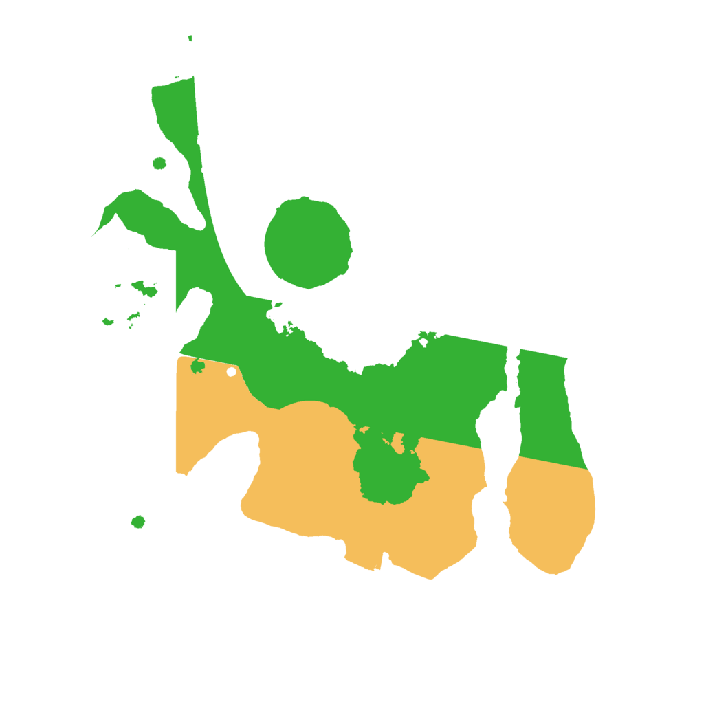 Biome Rust Map: Procedural Map, Size: 2200, Seed: 61611