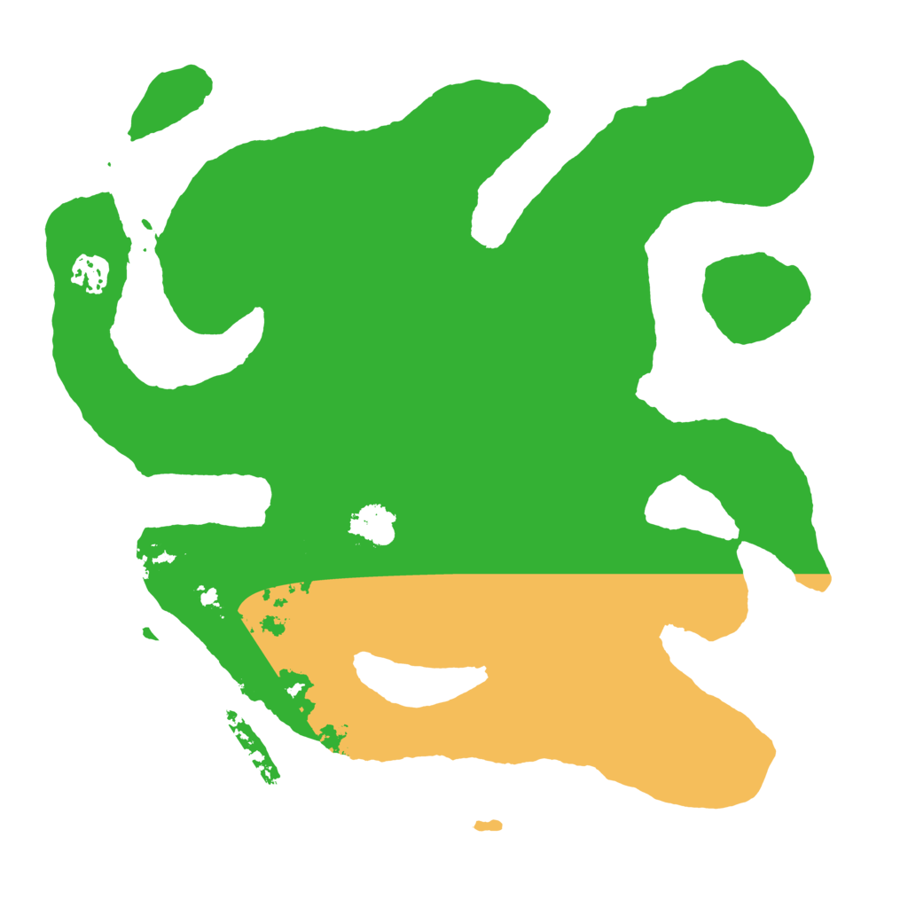 Biome Rust Map: Barren, Size: 3500, Seed: 44456