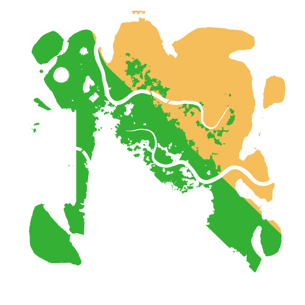 Biome Rust Map: Procedural Map, Size: 3500, Seed: 1209644109