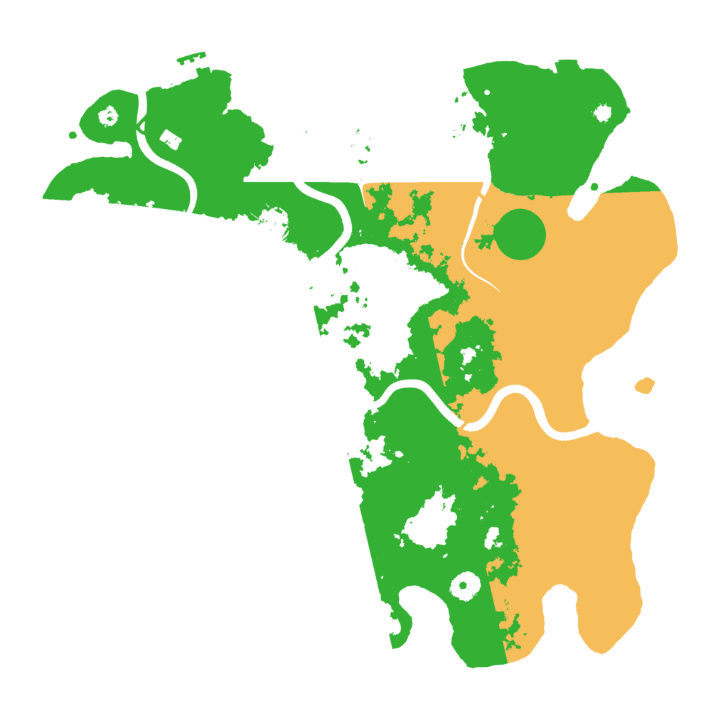 Biome Rust Map: Procedural Map, Size: 3800, Seed: 660317202