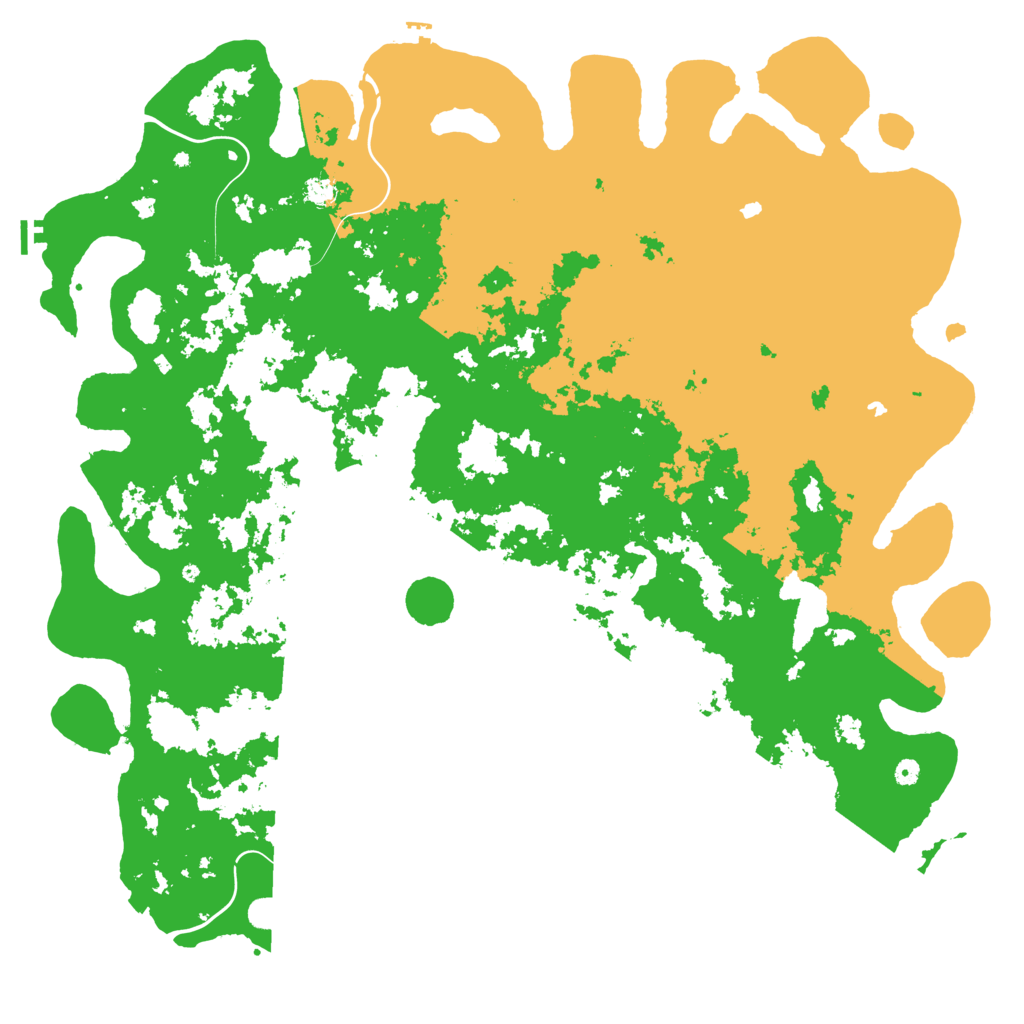Biome Rust Map: Procedural Map, Size: 6000, Seed: 98765