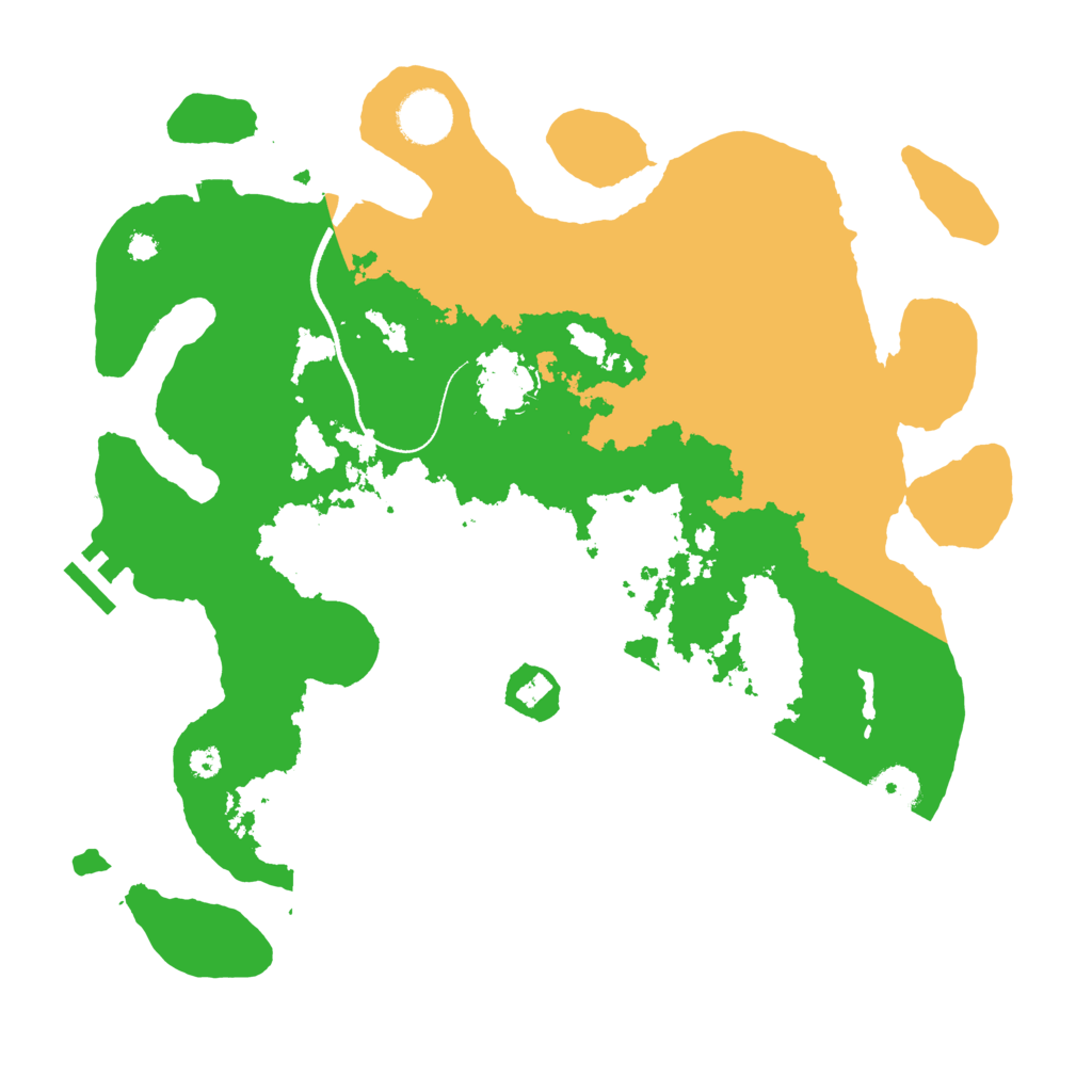 Biome Rust Map: Procedural Map, Size: 3500, Seed: 62598715