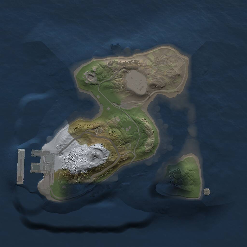 Rust Map: Procedural Map, Size: 1432, Seed: 2594, 2 Monuments