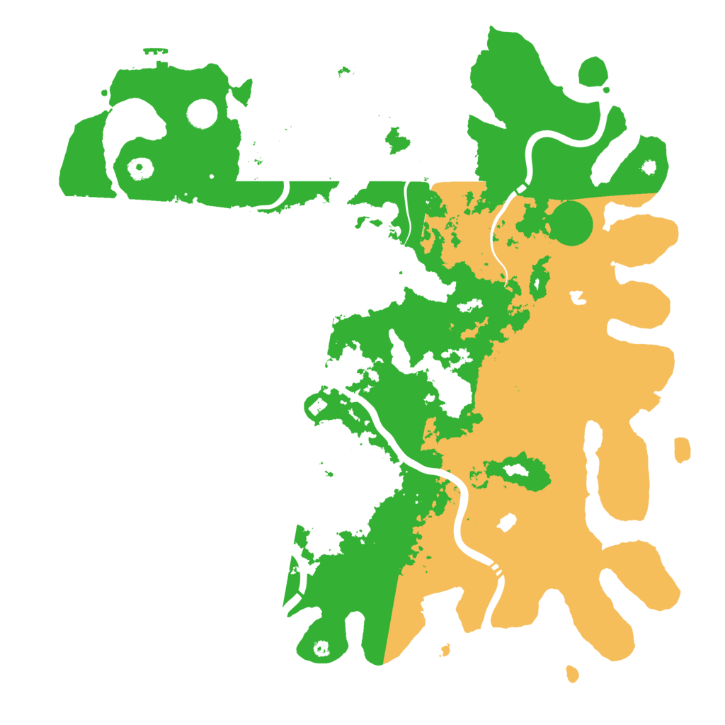 Biome Rust Map: Procedural Map, Size: 4500, Seed: 950999410