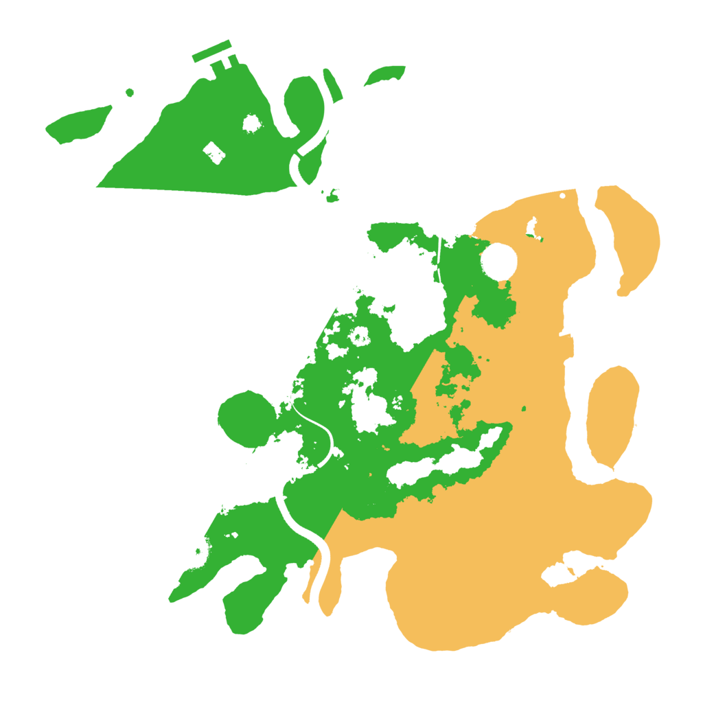 Biome Rust Map: Procedural Map, Size: 3500, Seed: 454635