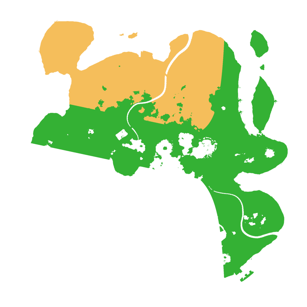 Biome Rust Map: Procedural Map, Size: 3000, Seed: 1398312180