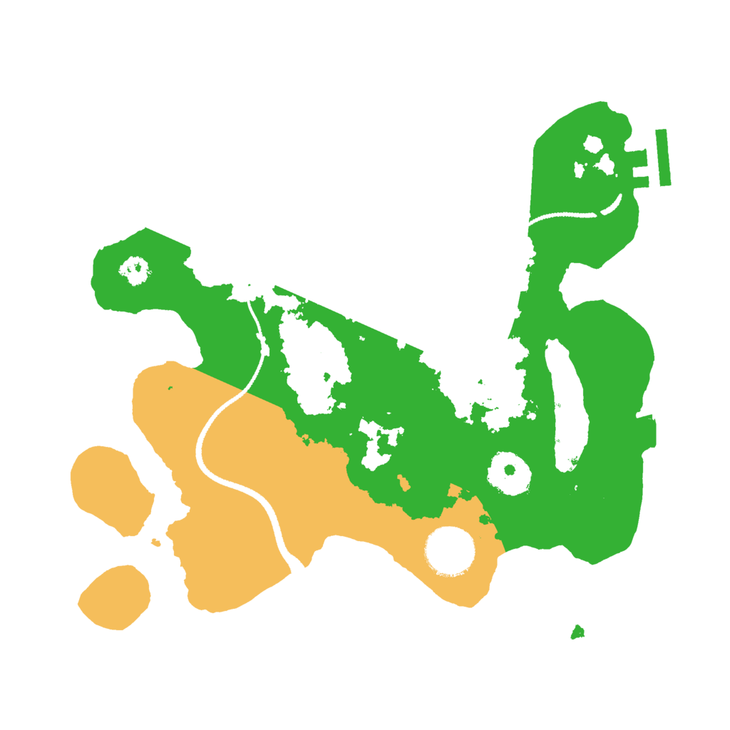 Biome Rust Map: Procedural Map, Size: 2600, Seed: 12342424