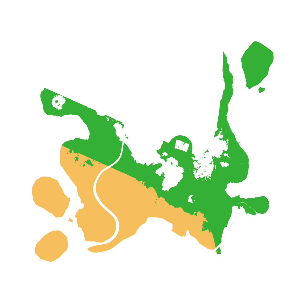 Biome Rust Map: Procedural Map, Size: 2400, Seed: 12342424