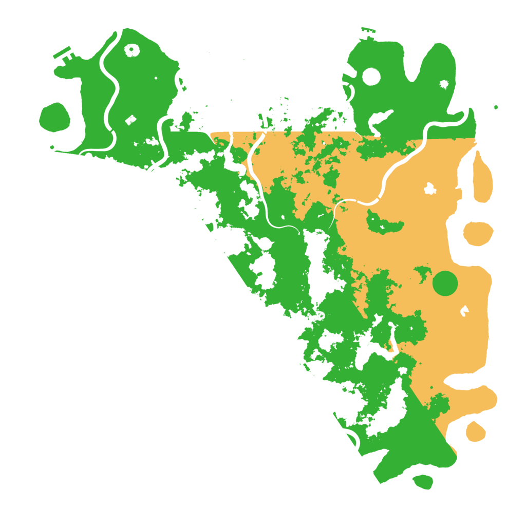 Biome Rust Map: Procedural Map, Size: 5500, Seed: 47652
