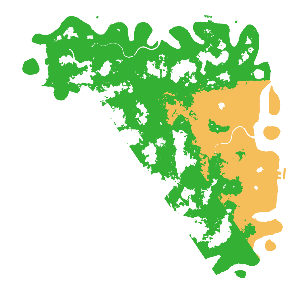 Biome Rust Map: Procedural Map, Size: 5500, Seed: 47652