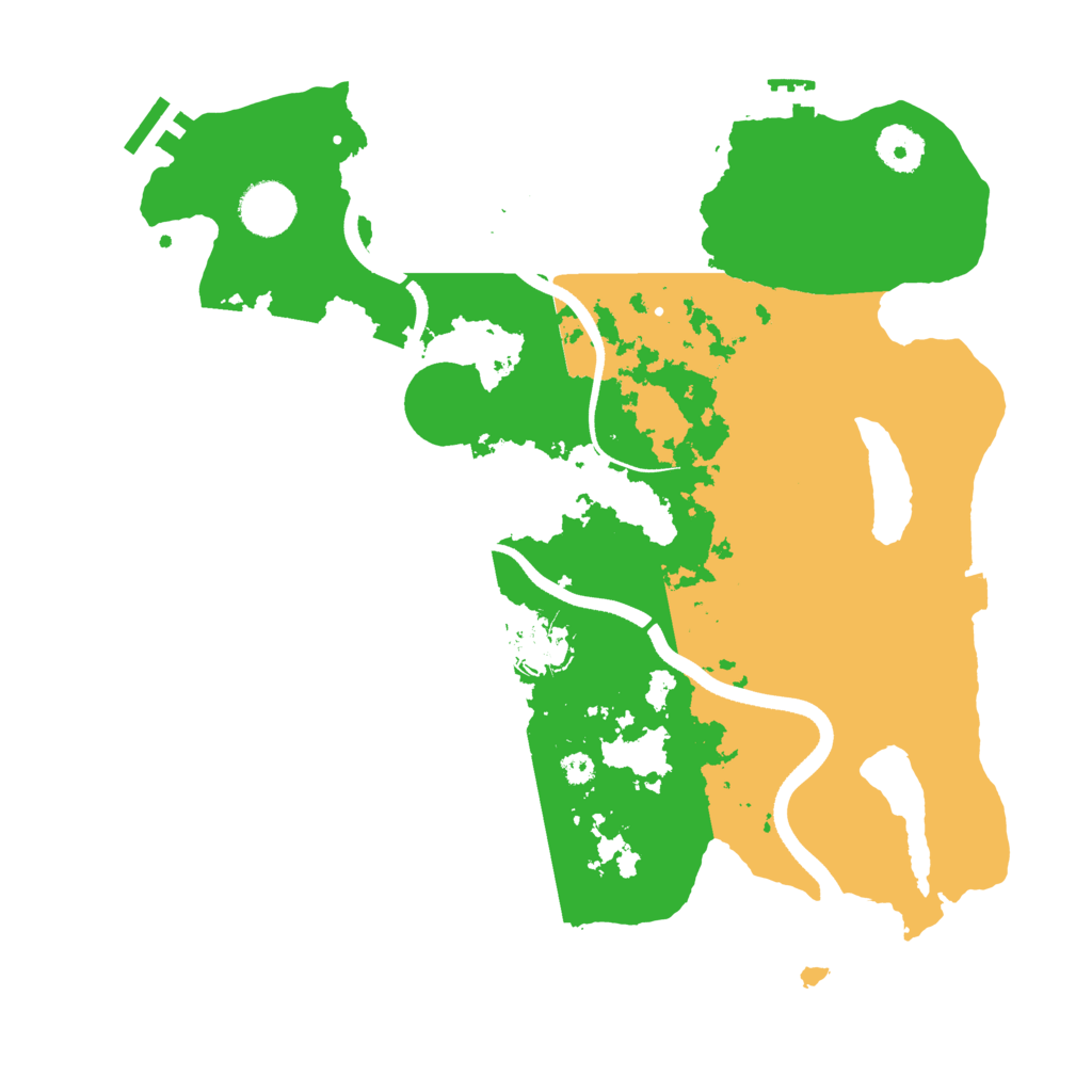Biome Rust Map: Procedural Map, Size: 3500, Seed: 882787284