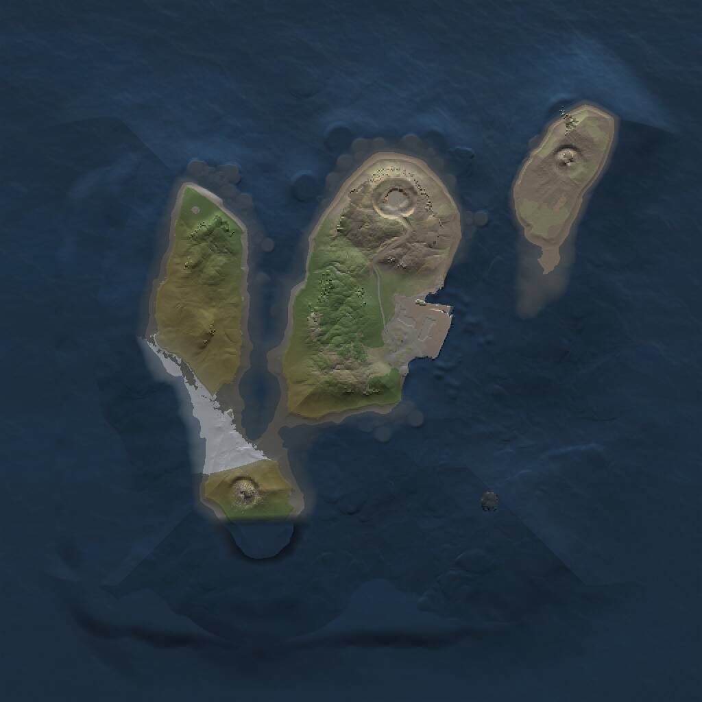 Rust Map: Procedural Map, Size: 1500, Seed: 12548, 1 Monuments