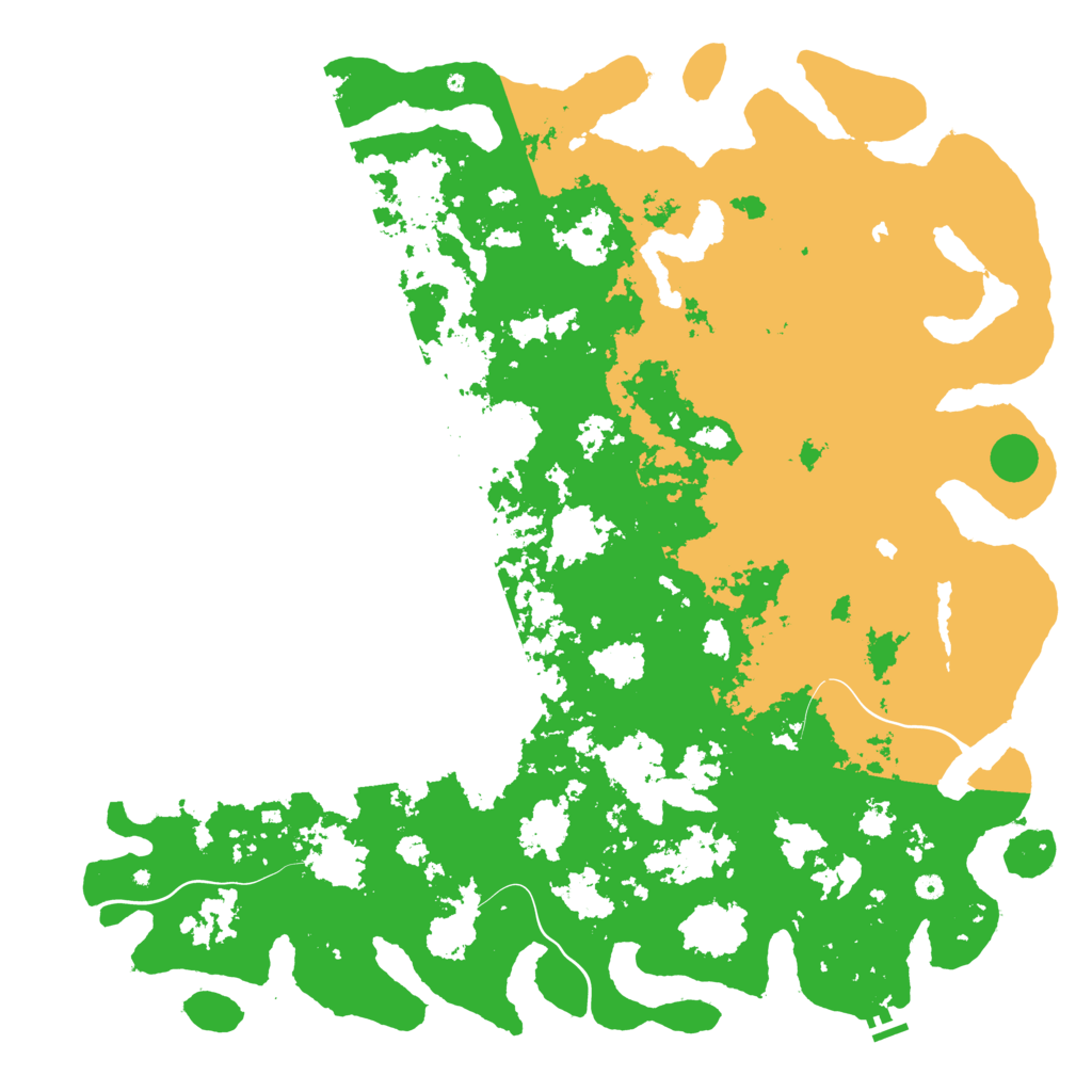 Biome Rust Map: Procedural Map, Size: 6000, Seed: 37708