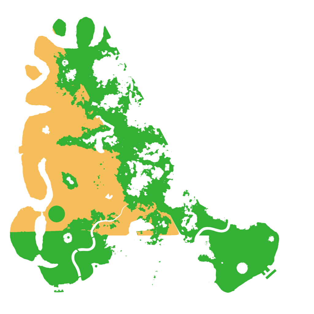 Biome Rust Map: Procedural Map, Size: 5000, Seed: 412412512