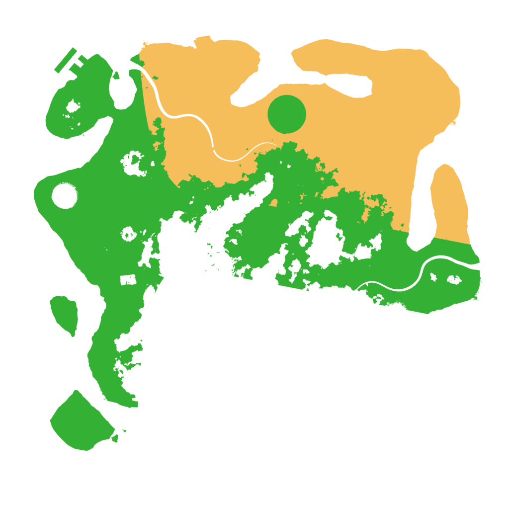 Biome Rust Map: Procedural Map, Size: 3500, Seed: 29764255