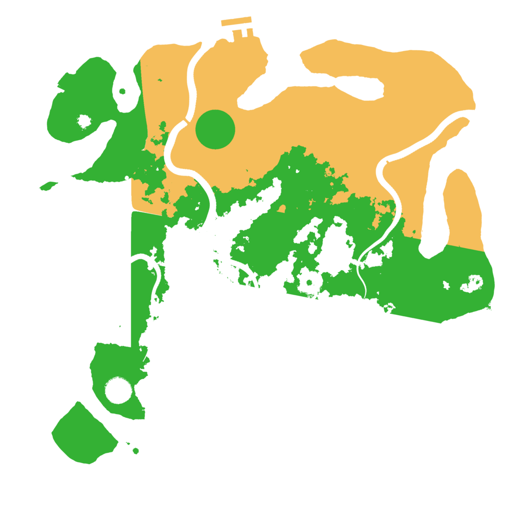 Biome Rust Map: Procedural Map, Size: 3500, Seed: 29764255