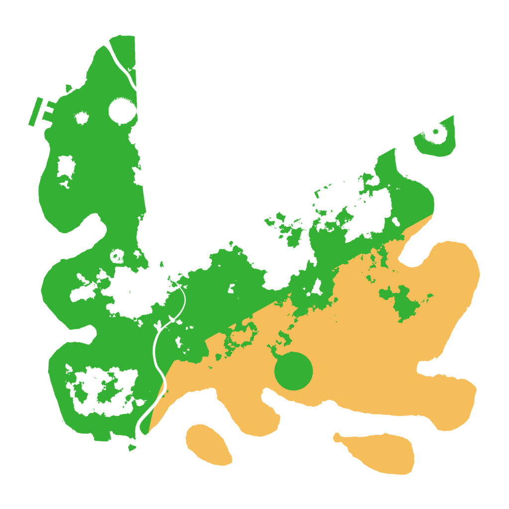 Biome Rust Map: Procedural Map, Size: 3500, Seed: 766745