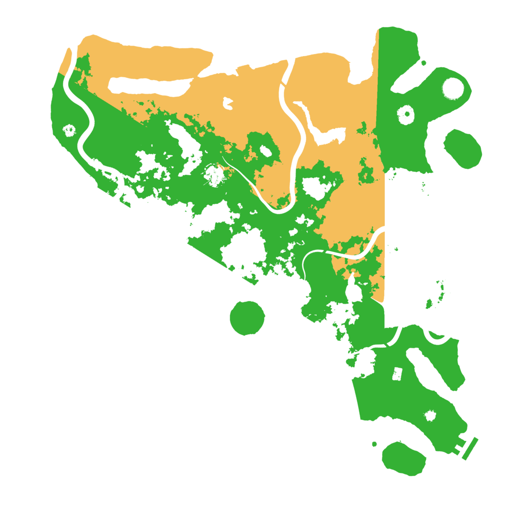 Biome Rust Map: Procedural Map, Size: 4200, Seed: 999999