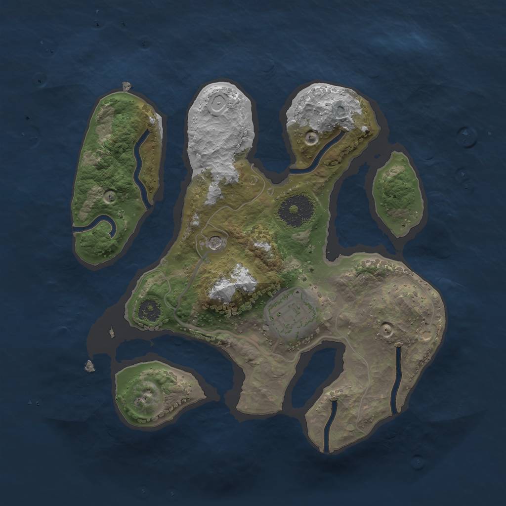 Rust Map: Procedural Map, Size: 2350, Seed: 928872082, 10 Monuments