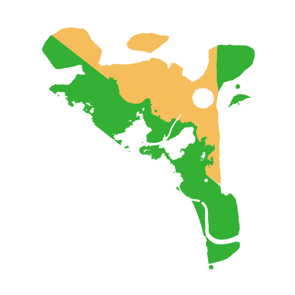Biome Rust Map: Procedural Map, Size: 2550, Seed: 4950