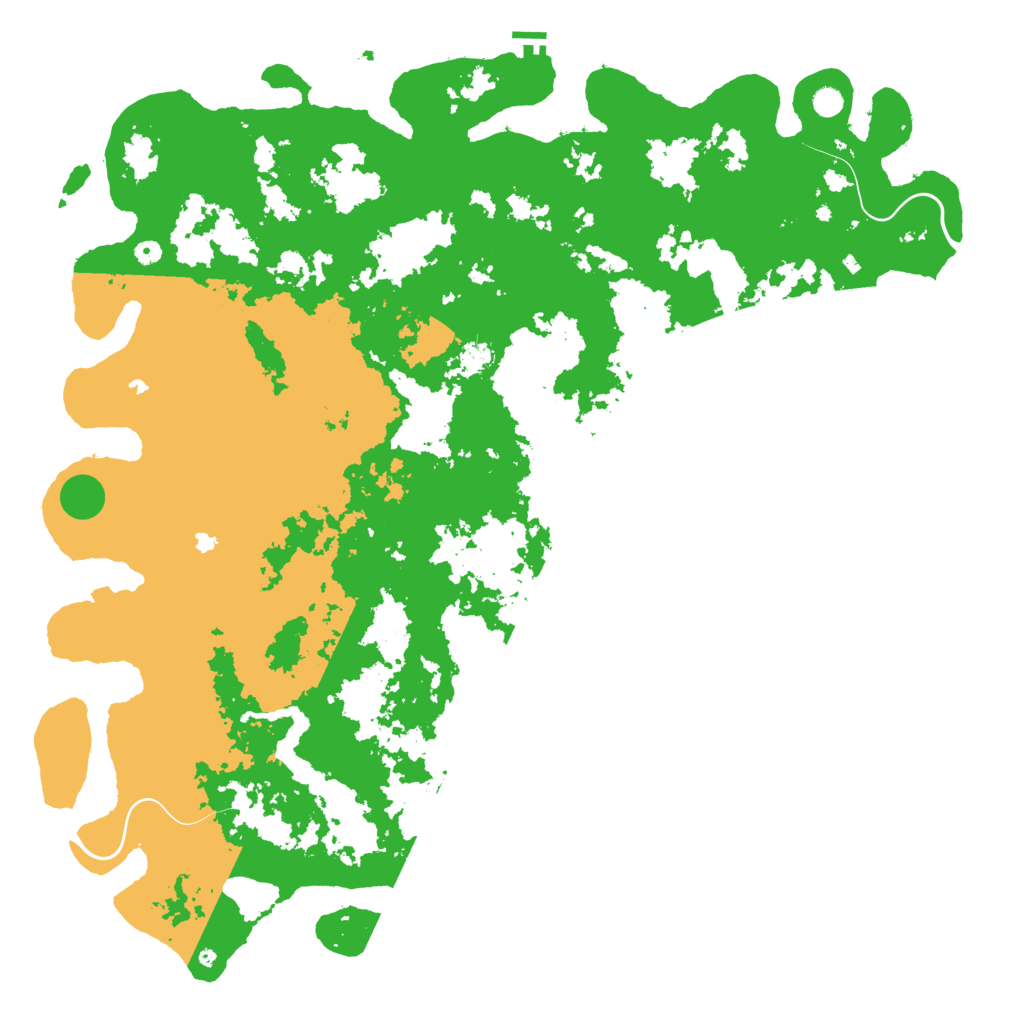 Biome Rust Map: Procedural Map, Size: 6000, Seed: 7200